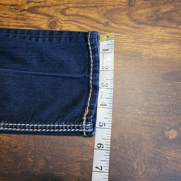 Silver Jeans Womens 27 Suki Skinny Open Button Flap Pockets Low Rise Dark Wash - Picture 12 of 13